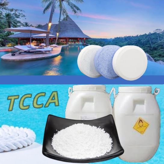 کلر 90% 200 گرم تری کلرو ایزوسیانوریک اسید TCCA ضد عفونی کننده سفید کننده