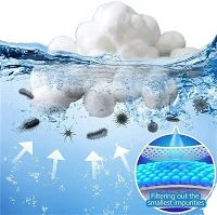 Balls Filter Media Pool Filter Ball Backwash 700 گرم 100% پلی استر فیلتر توپی فیبر